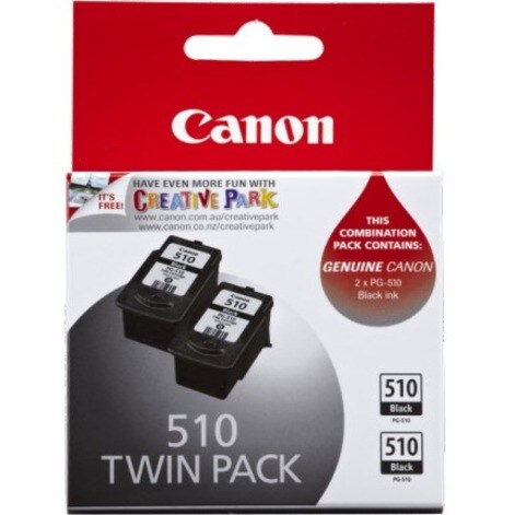 PG510-TWIN PG510 BLACK CARTRIDGE X 2