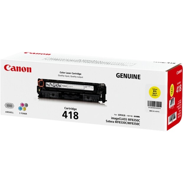 CART418Y YELLOW TONER CART MF8350CDN