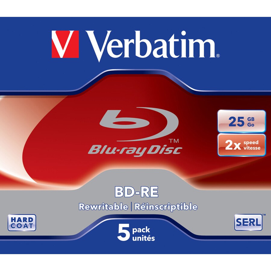 Blu Ray BD-RE 2X 25GB 5pack