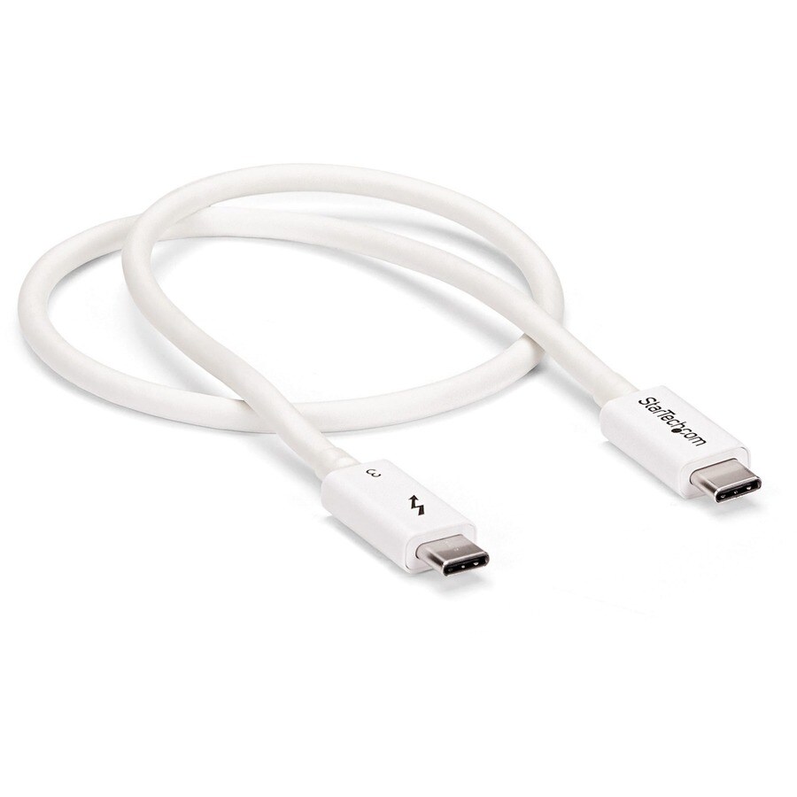 0.5m Thunderbolt 3 Cable 40Gbps - White
