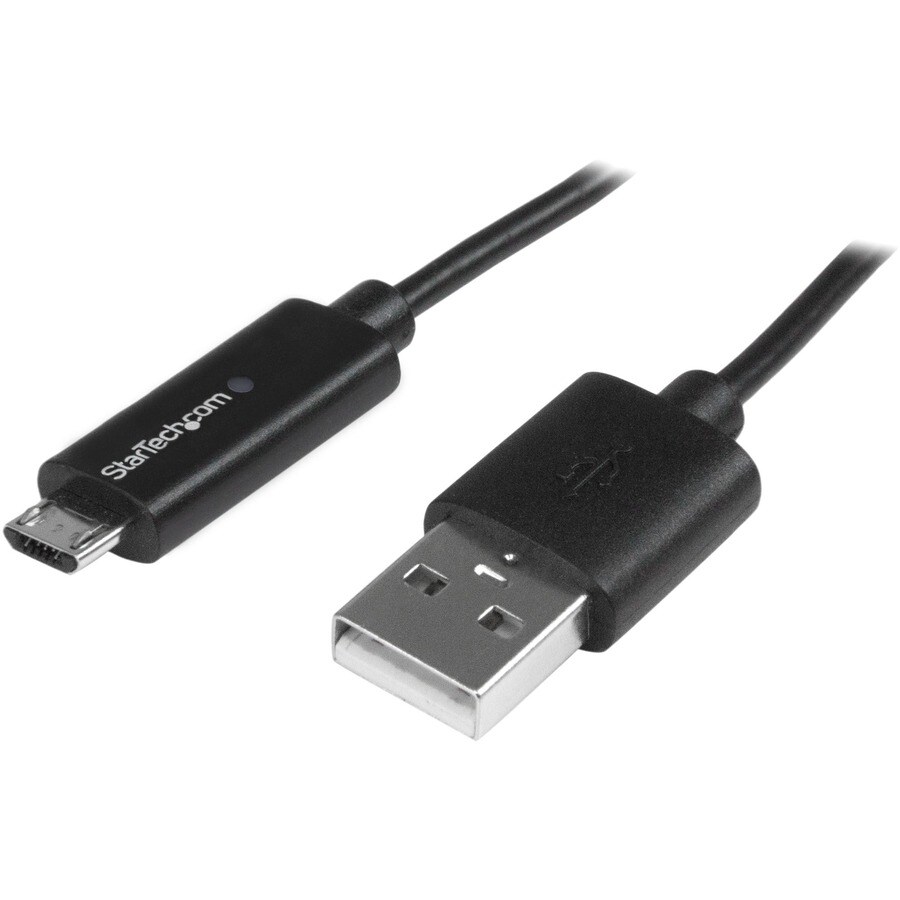 1m Micro-USB Cable with LED Charge Light