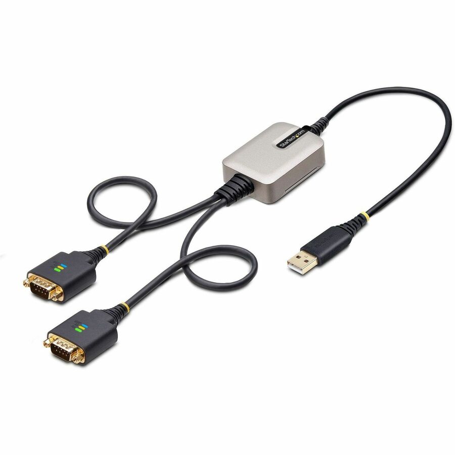 2ft 2-Port USB to RS232 Serial Adapter