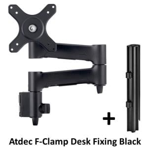 400MM POST WITH 460MM MONITOR ARM BLK