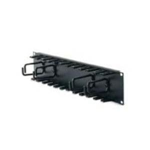 Horizontal Cable Organizer 2U w/cable fi