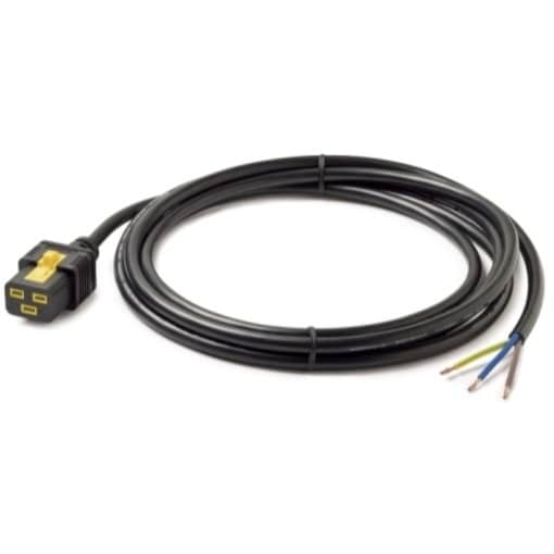 Power Cord. Locking C19 to Rewireable. 3